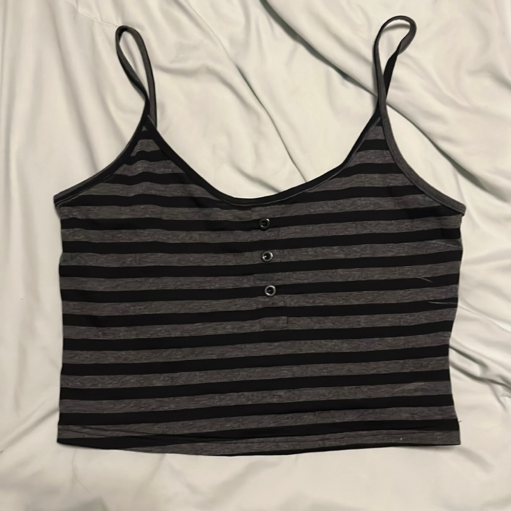 Striped Cropped Tank
